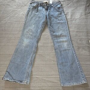 Levi Strauss Signature Low Rise Bootcut Jeans Medium Wash Blue Denim Womens
